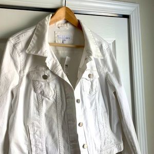 NWT white denim jacket